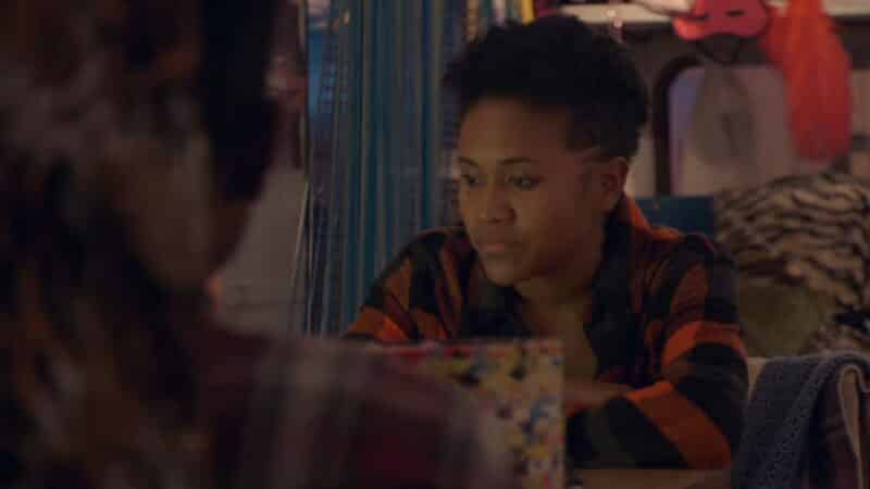 Tristen (Maya Washington) dealing with her life