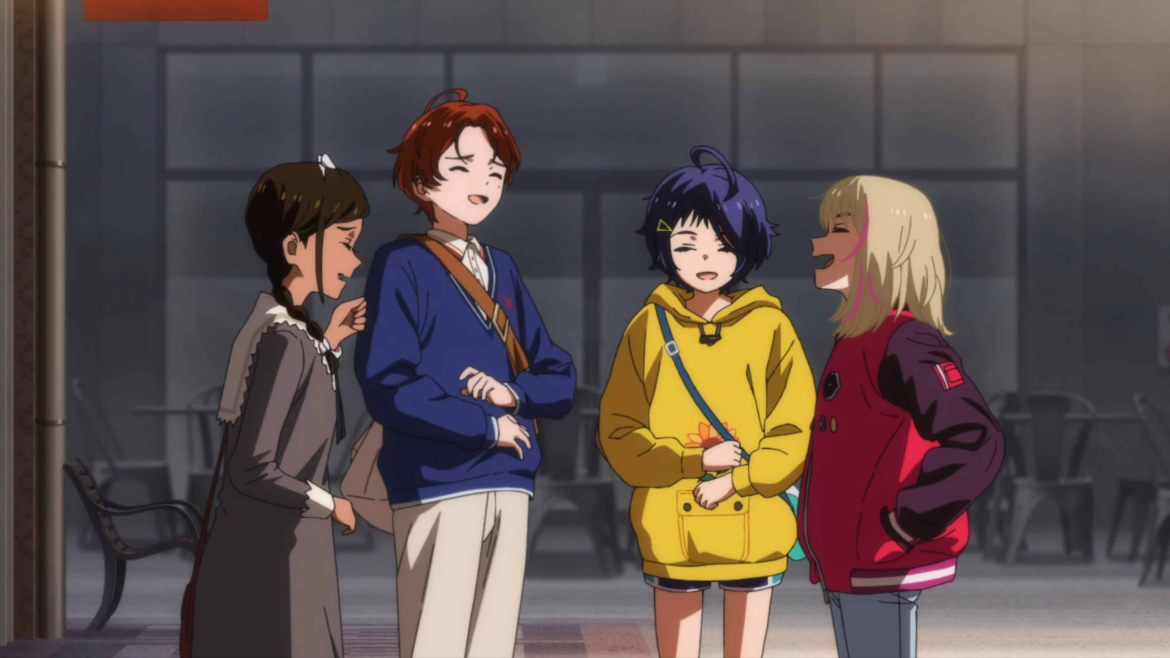 Neiru, Momoe, Ai, and Rika laughing