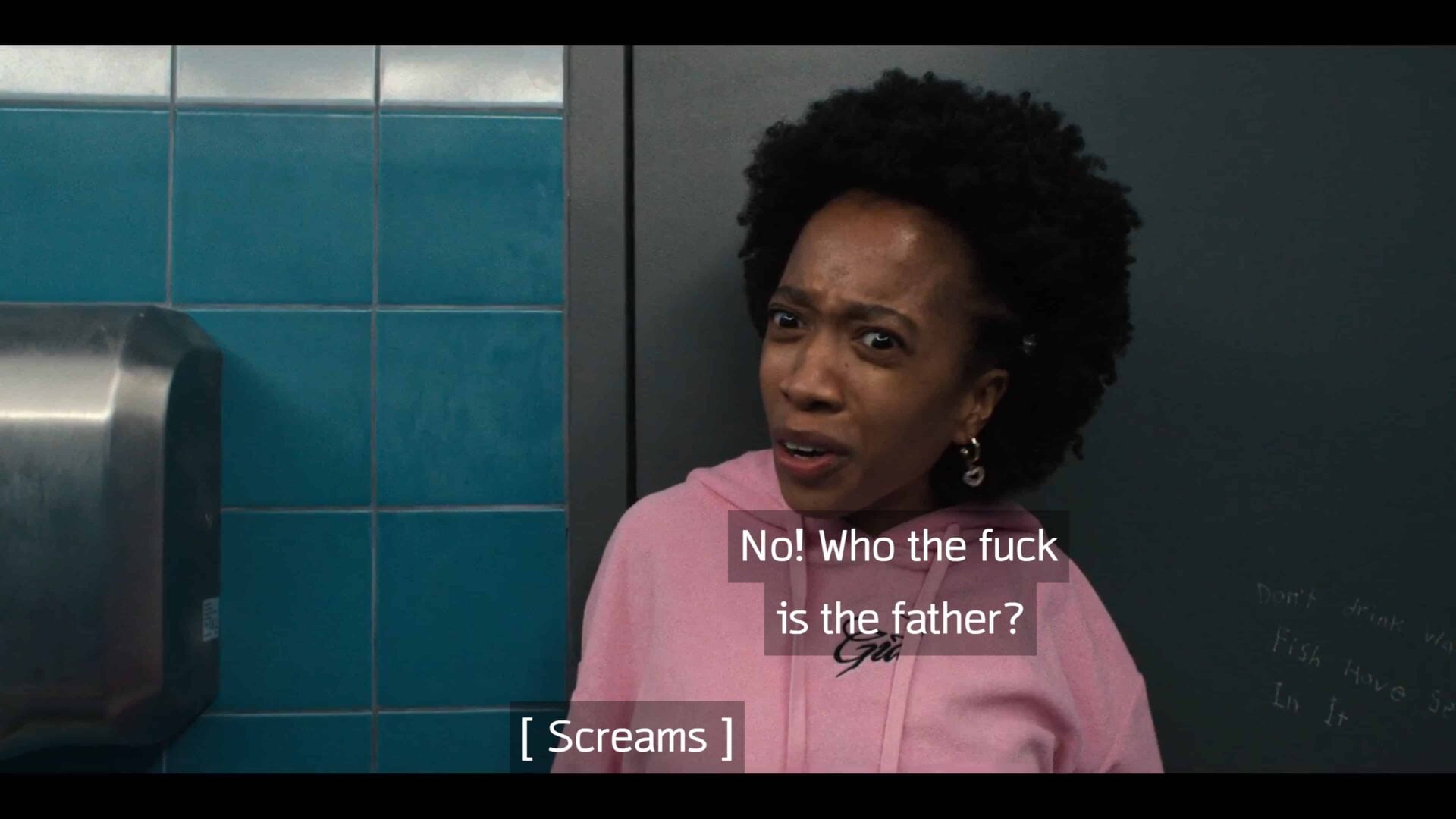 Arianna asking who is the father of Delilah's baby?