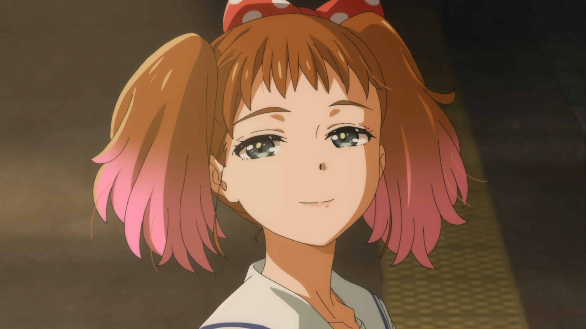Haruk (Hondo Kaede) waking up, as if she was just taking a nap