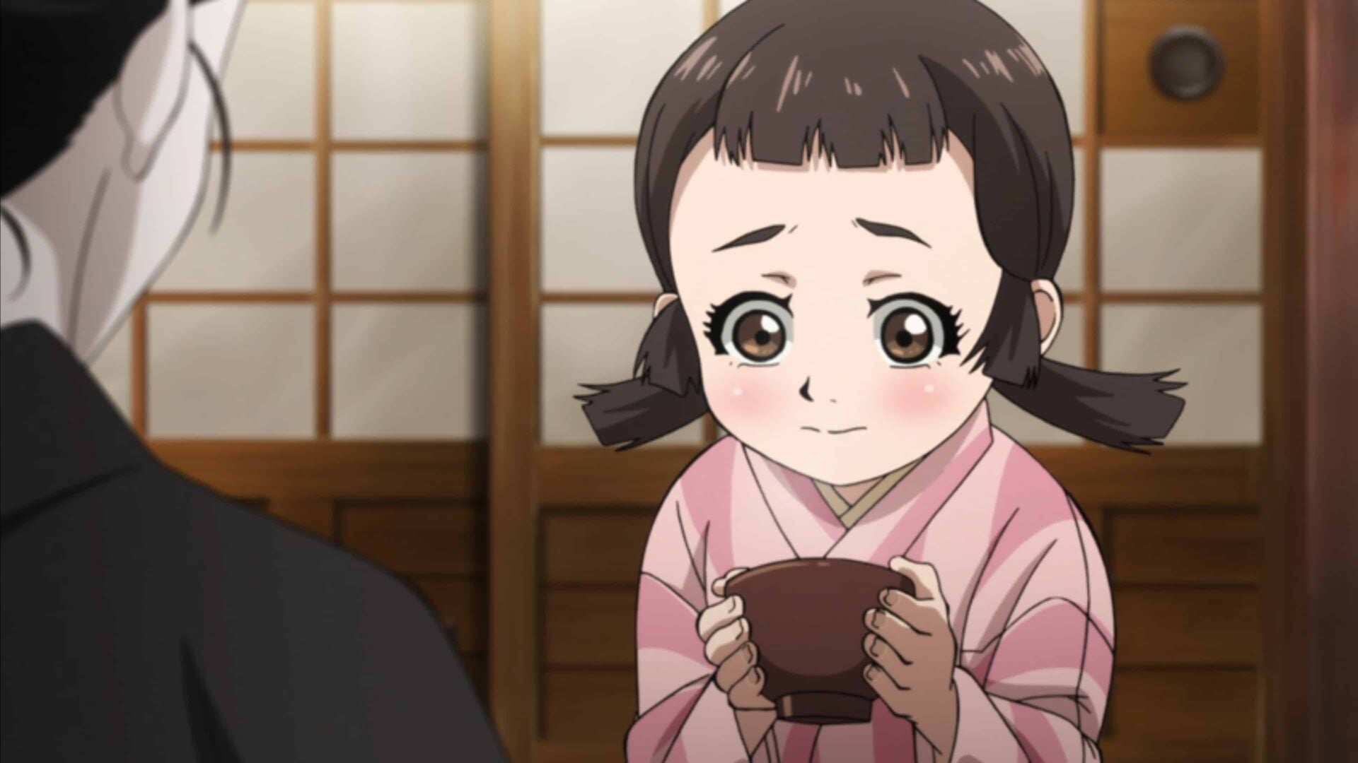 Asahi (Ayasa Ito) looking at the food she made