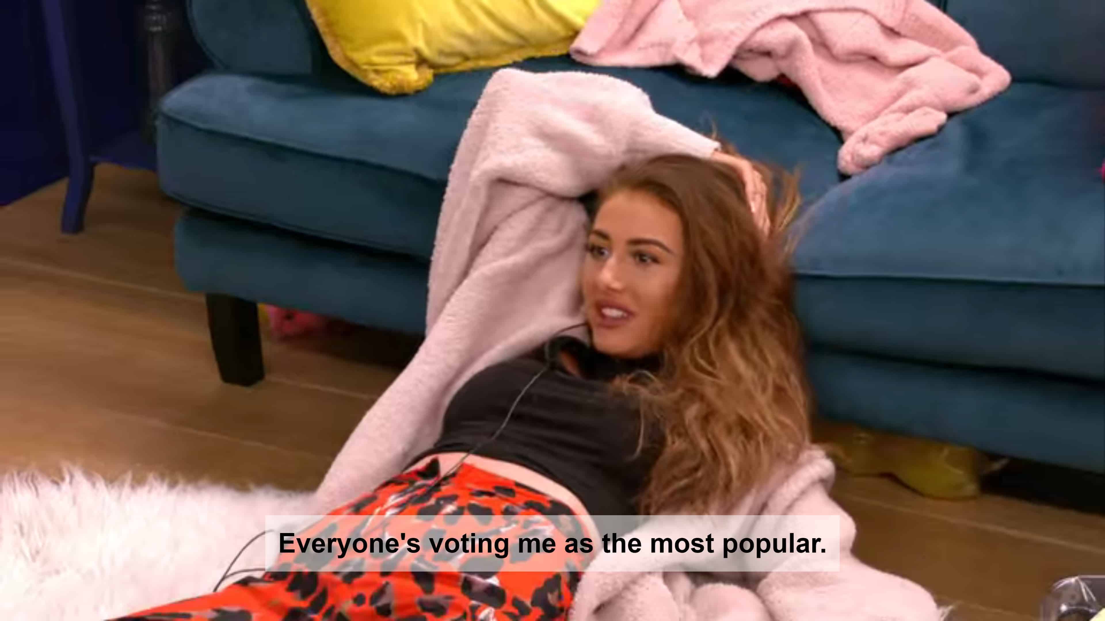 Chloe overwhelmed by all the votes she got