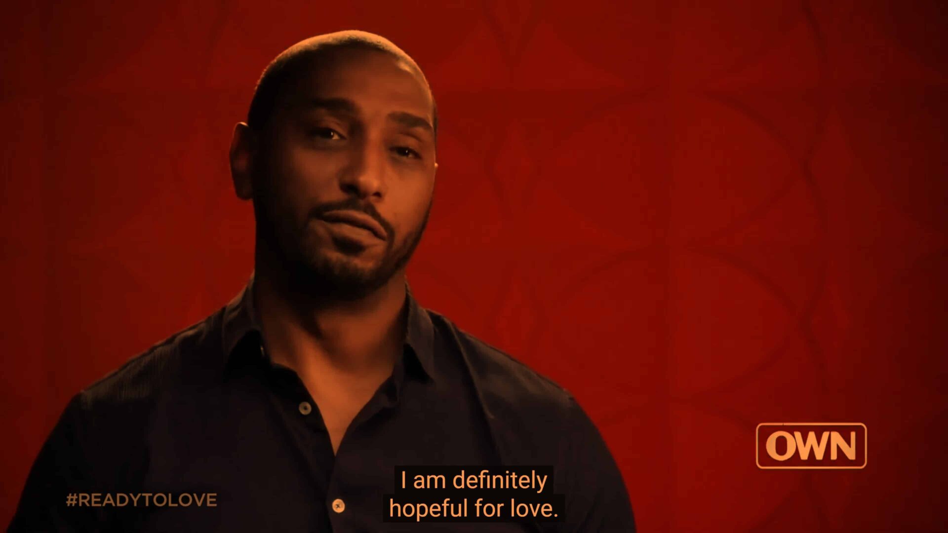 David saying he is hopeful for love