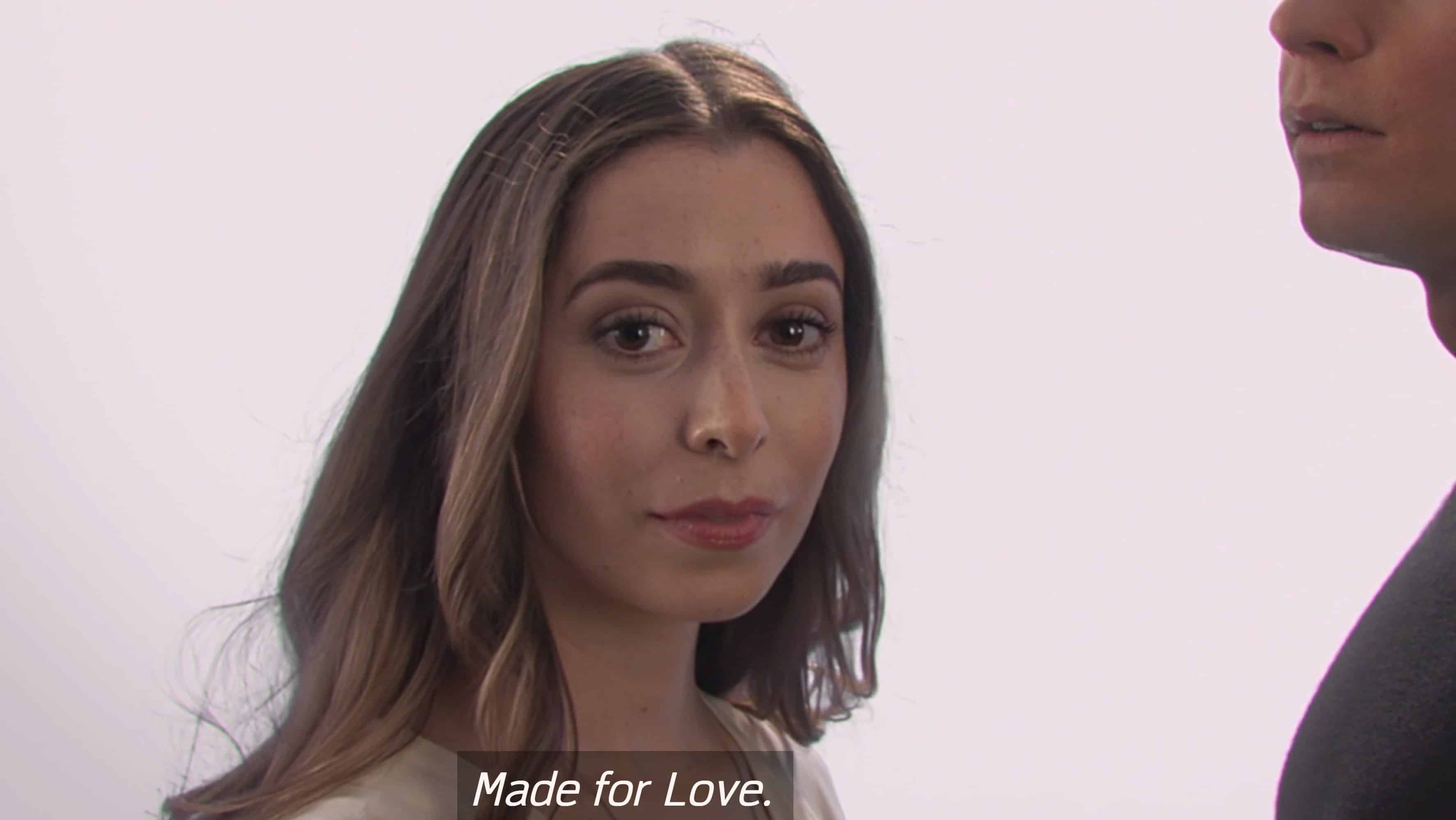 Hazel Green (Cristin Milioti) in a advertisement for Gogol's latest product