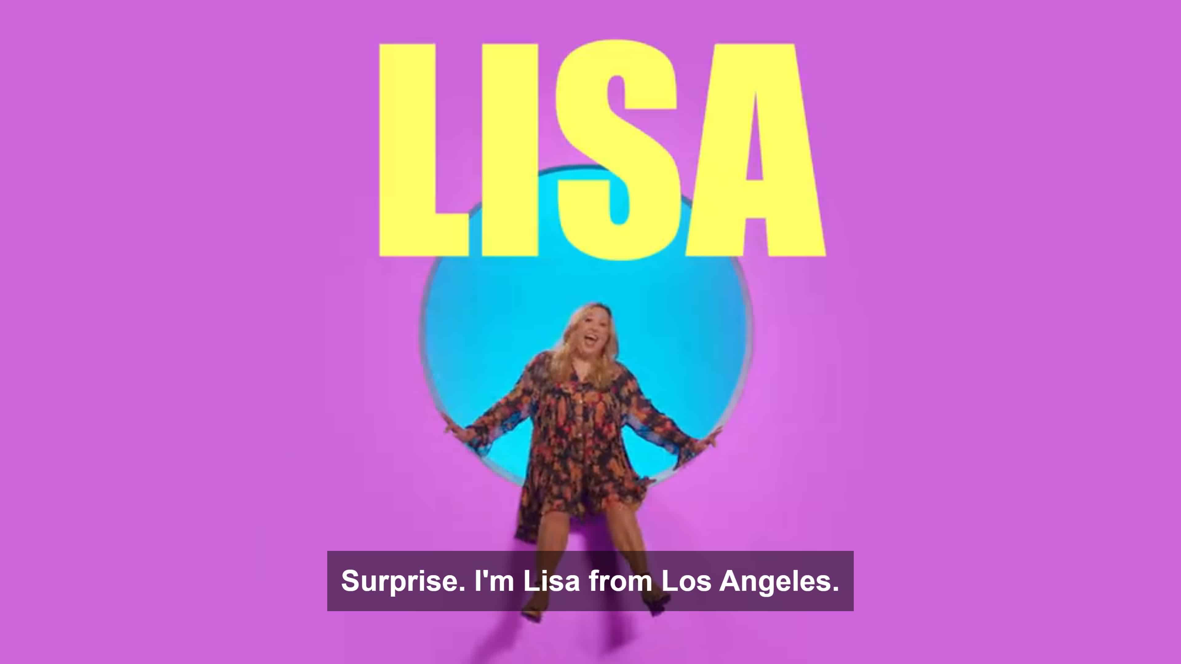 Lisa revealing she is catfishing everyone by pretending to be Lance Bass from *Nsync