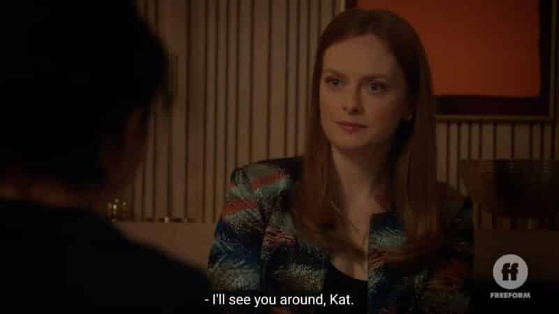 Ava saying goodbye to Kat