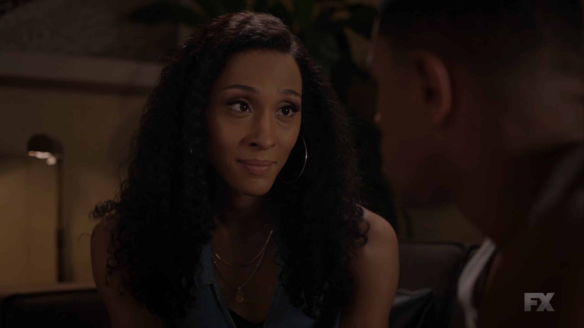 Blanca looking at Christopher