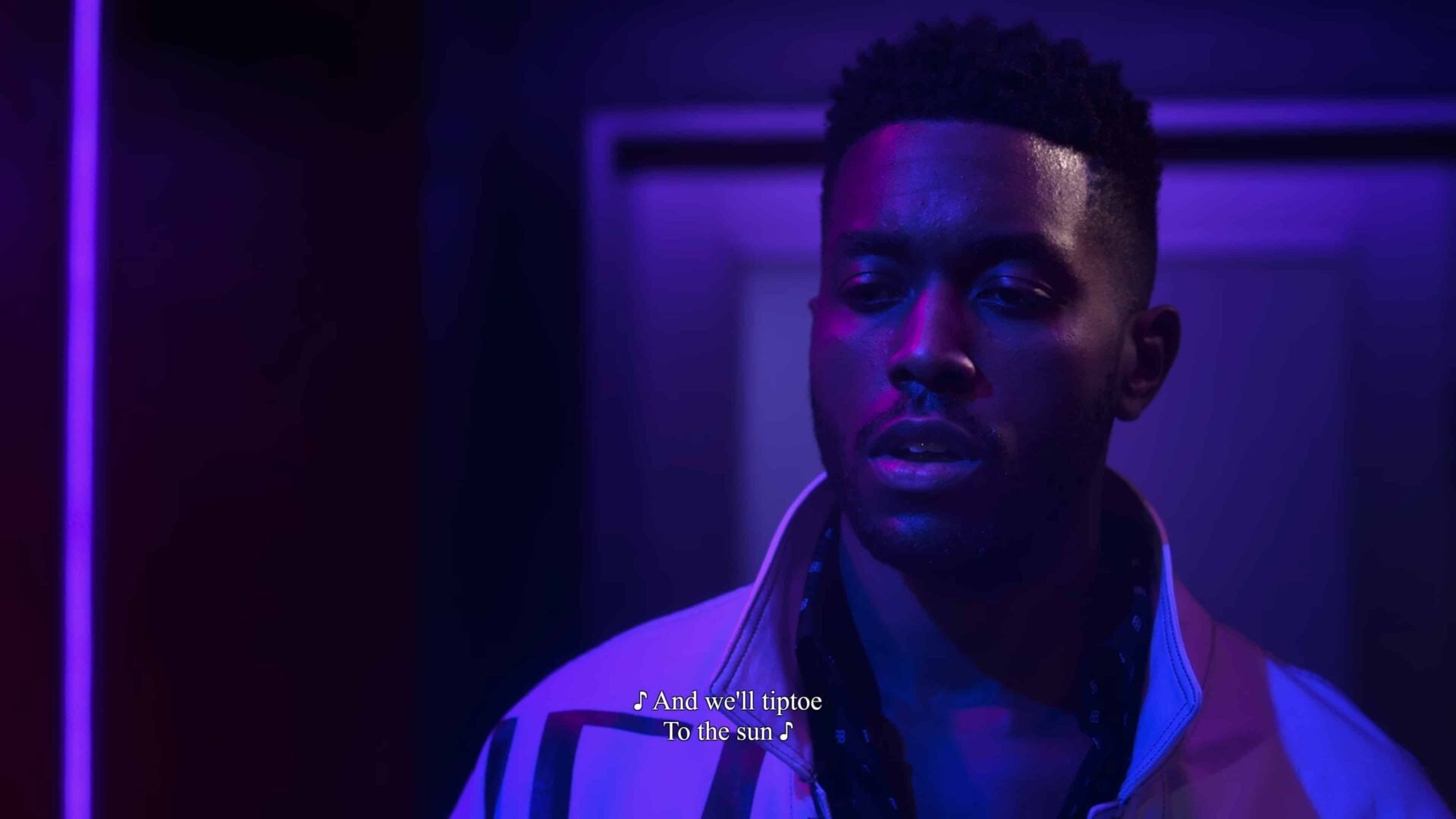 Chris (David J. Cork) realizing Whitney has a man