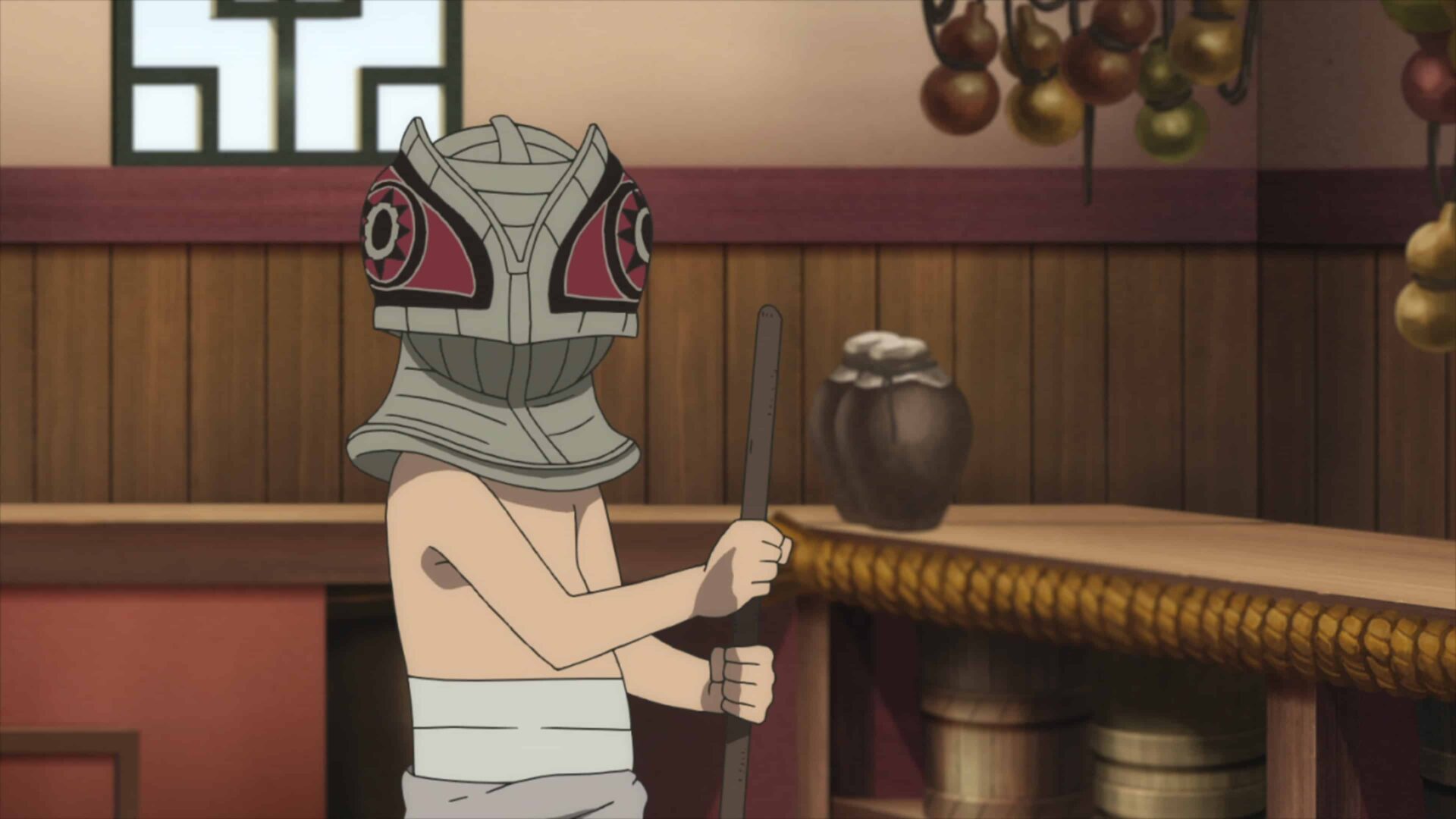 Gugu (Ryoko Shiraishi) after his accident