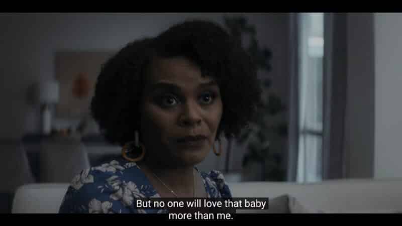 Octavia (Tabitha Brown) making her case for Kiesha's baby