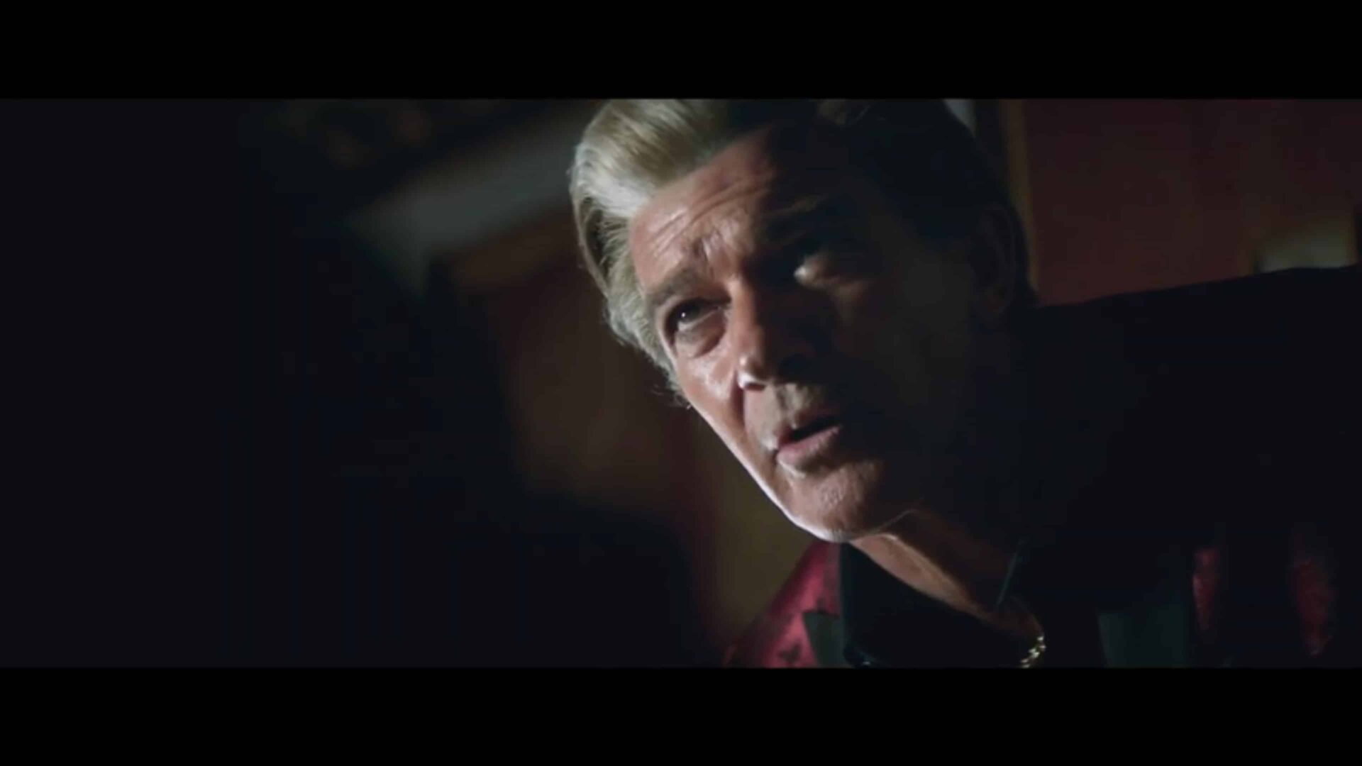 Aristotle (Antonio Banderas) being threatening
