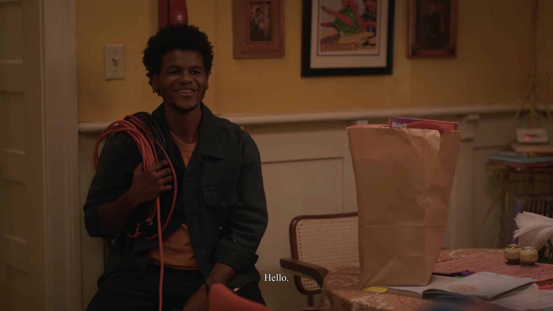 Earl (Benjamin Earn Turner) introducing himself to Ashley