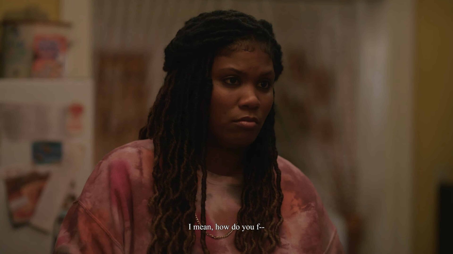 Janelle (Candace Nicholas-Lippman) talking to Ashley