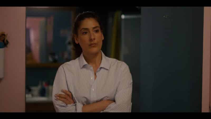 Carol (Alicia Coppola) disappointed that Riley put her business out there