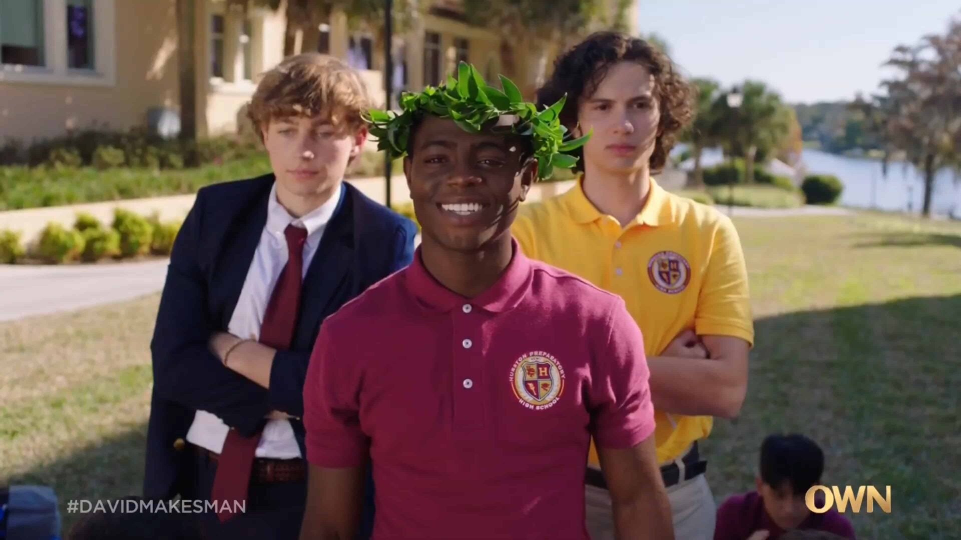 David with Rondo's friends behind him