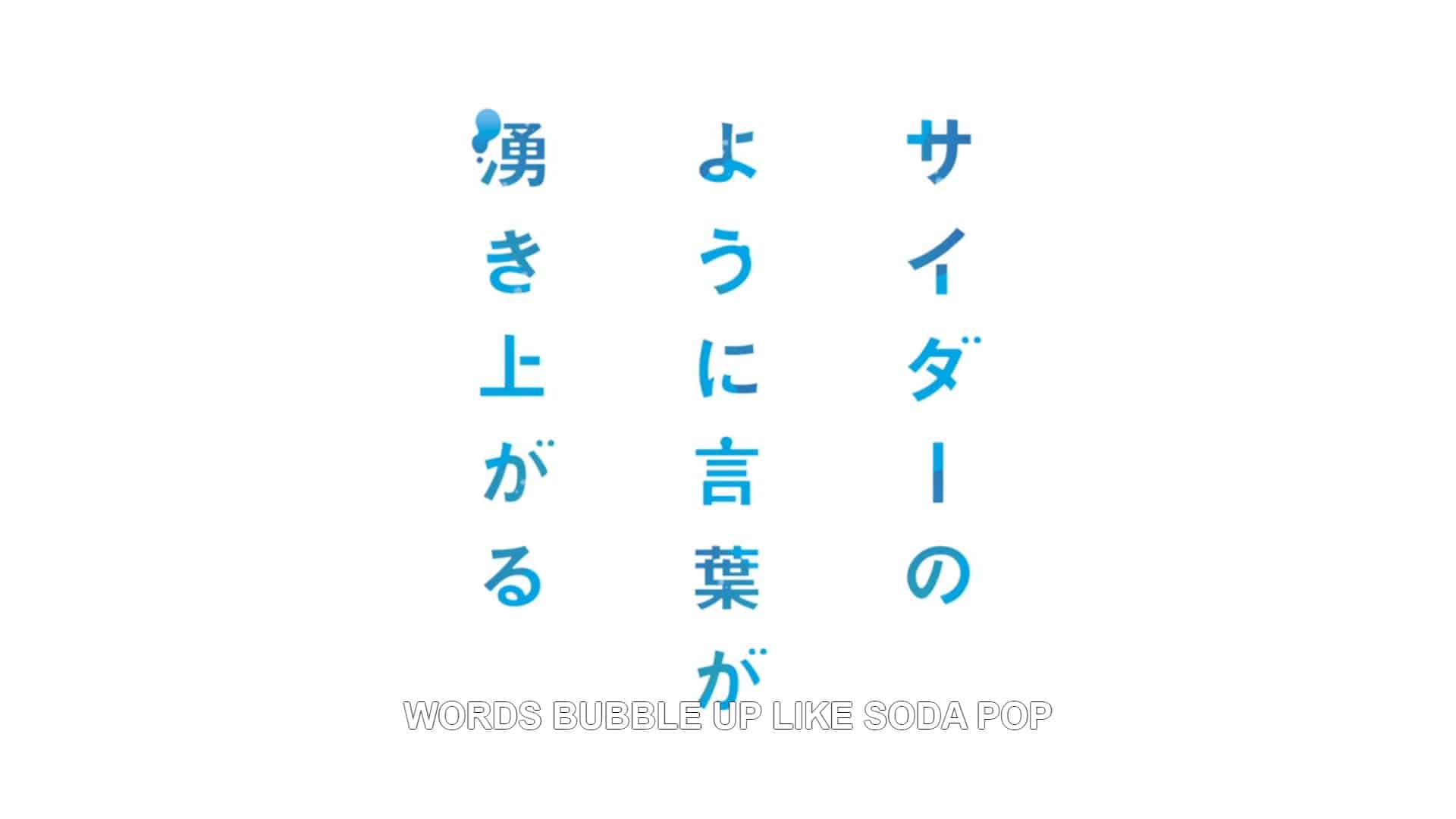 Title Card - Words Bubble Up Like Soda Pop (2021)