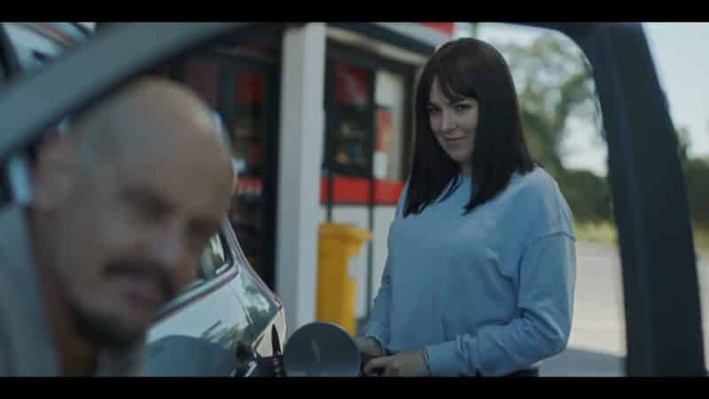 Zoe pumping gas