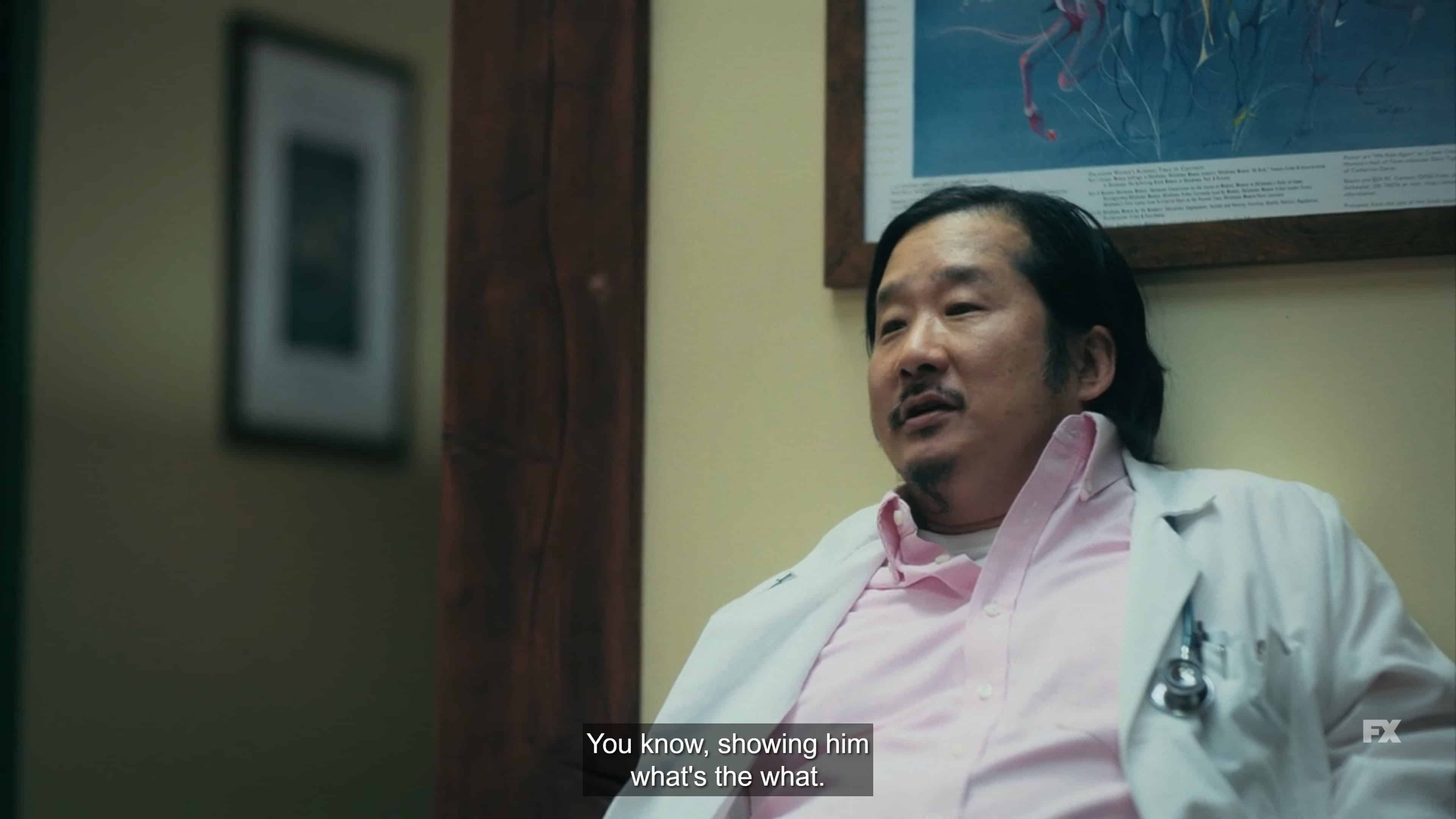 Dr. Kang (Bobby Lee) trying to flirt with Rita
