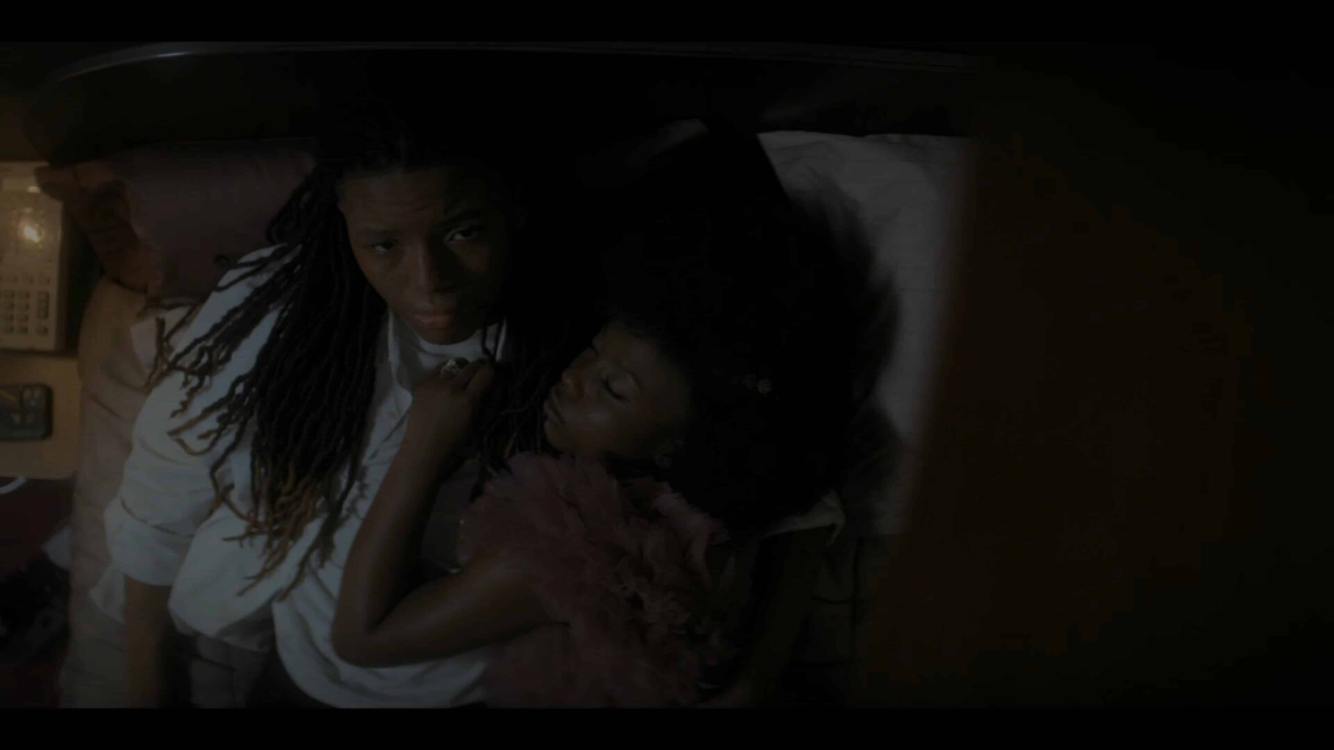 Jake and Jemma in bed together