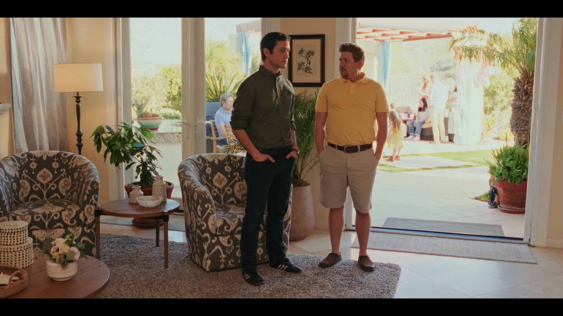 Josh and Aaron (Jonathan Runyon) talking about Aaron's new car