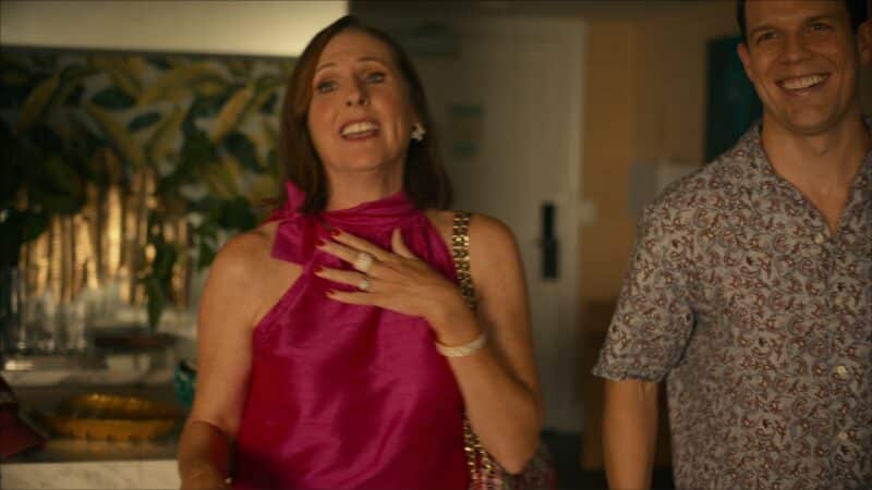 Kitty (Molly Shannon) and Shane after Armand surprises Shane and Rachel with Kitty's arrival