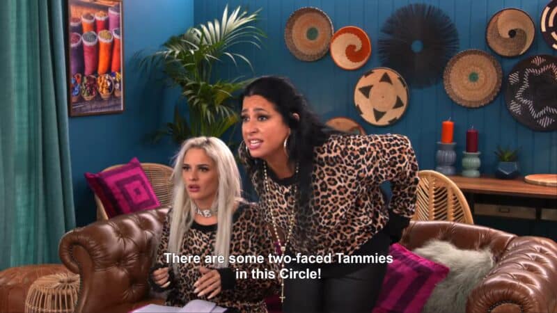 Ava and Chanel noting there are two faced people in The Circle!