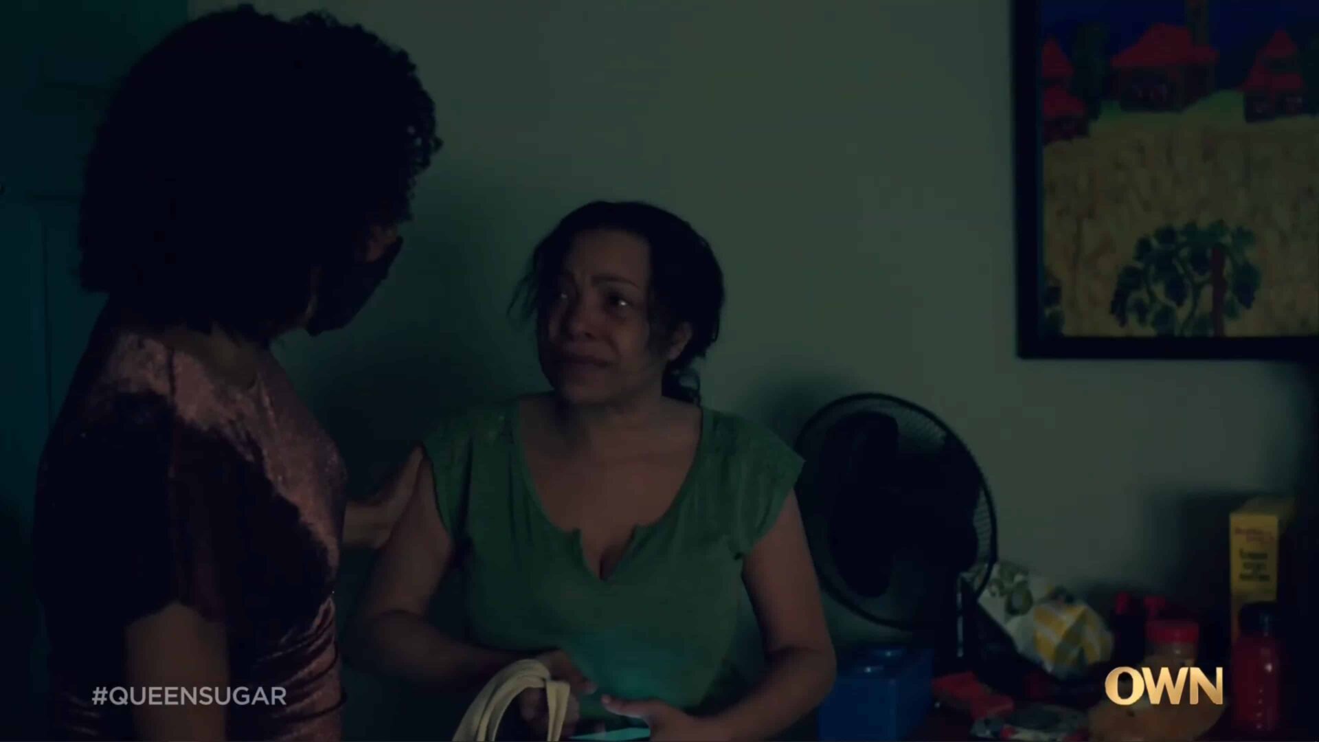 Celine (Paula Jai Parker) being revealed as who Aunt Vi was talking to