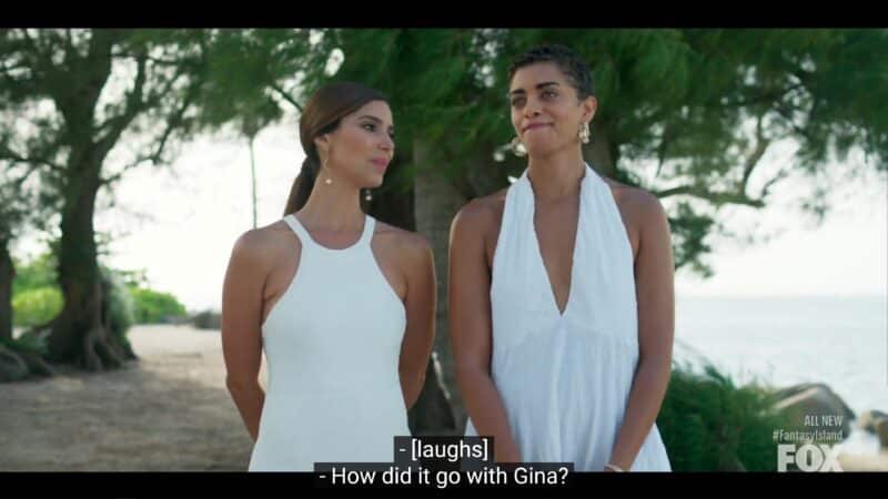 Elena asking Ruby how things went with Gina