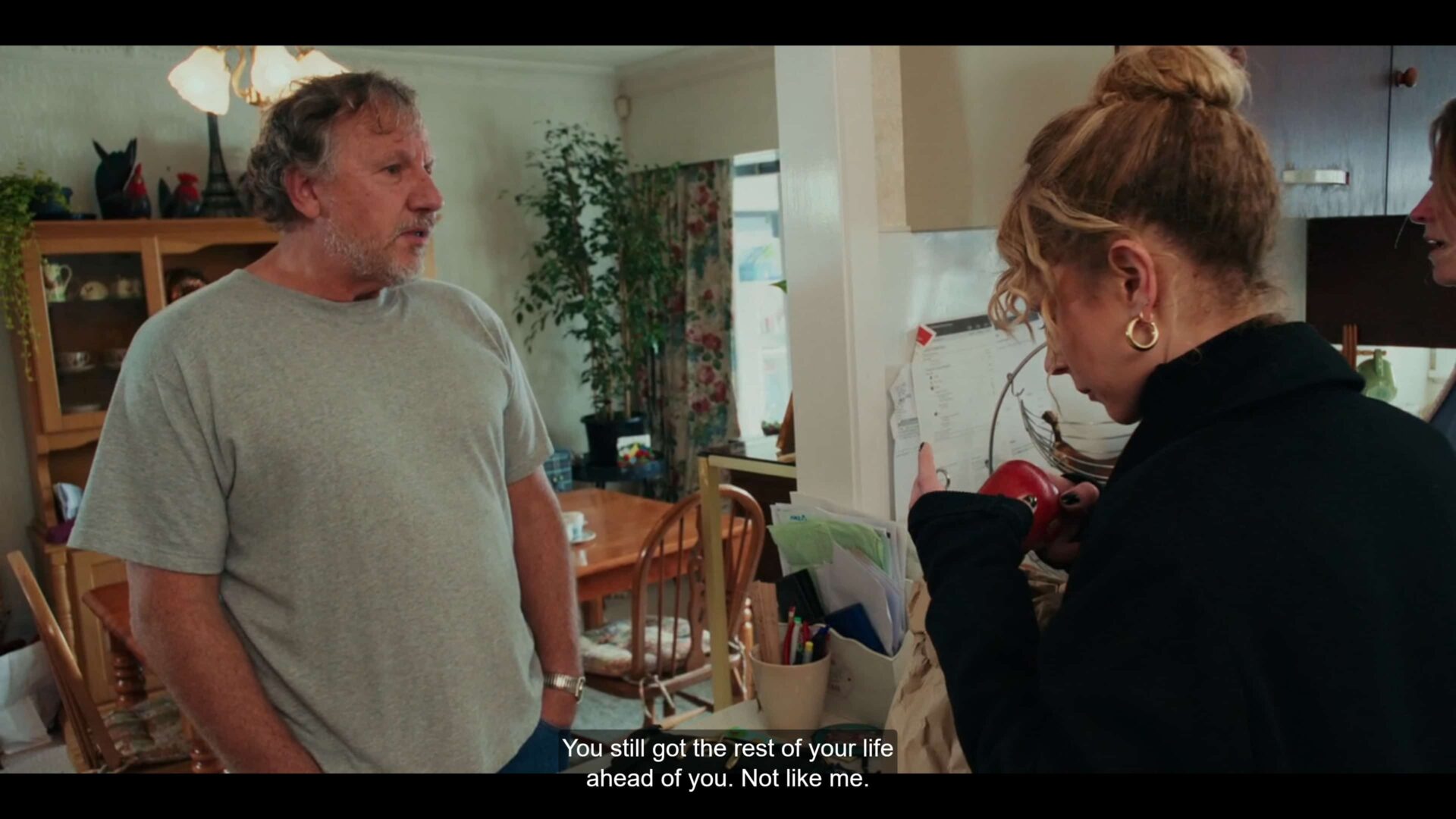 Frank (Andrew Grainger) noting he doesn't have his whole life ahead of him anymore.
