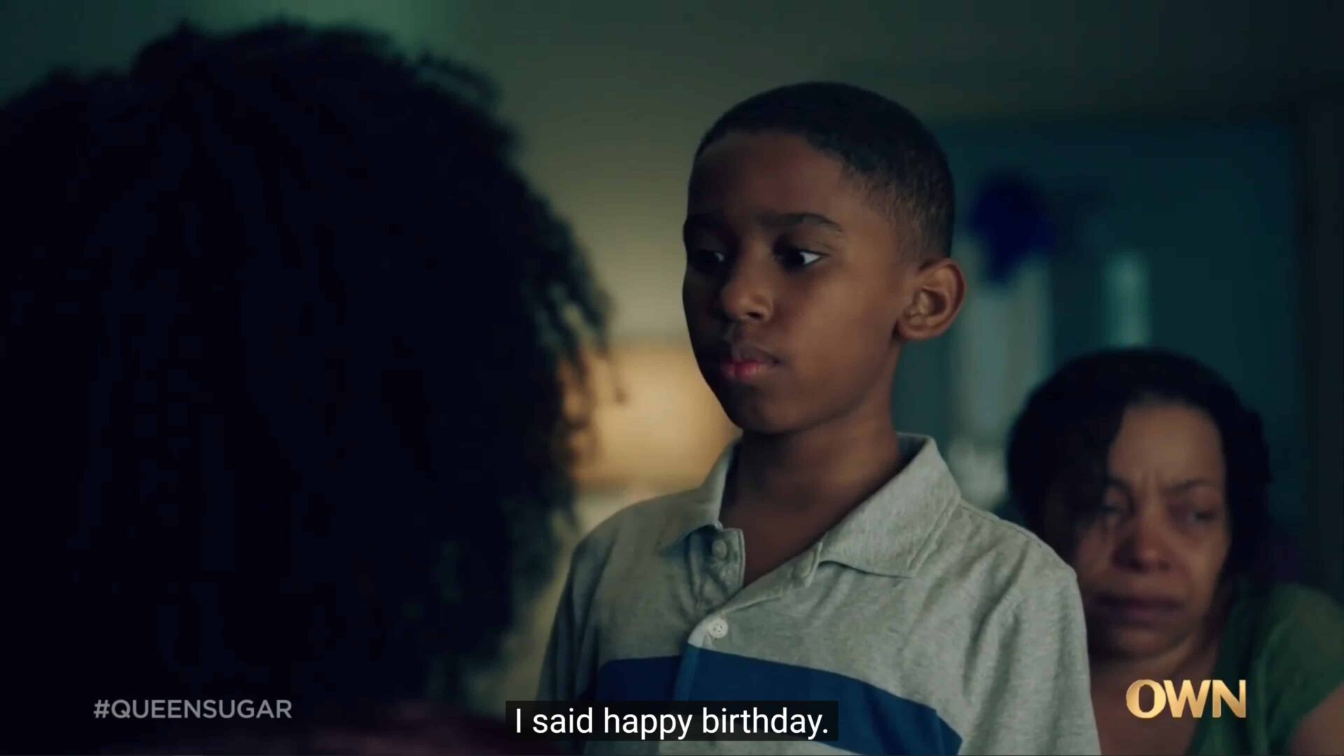 Gabriel (Eiland Phoenix Adé) talking to Aunt Vi