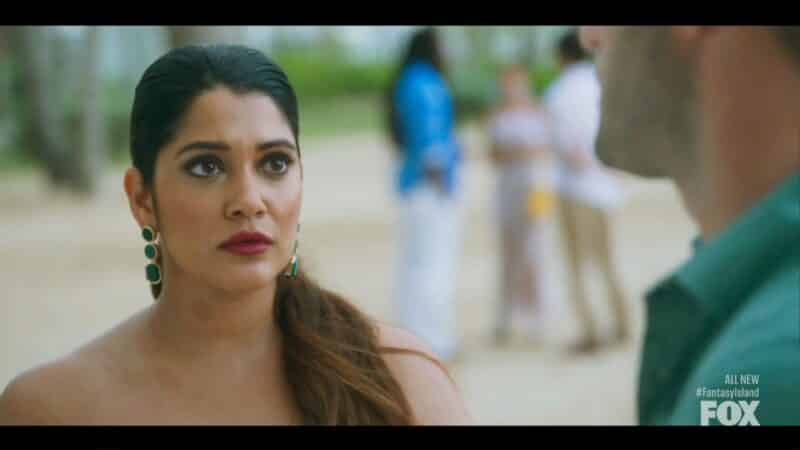 Nisha (Anuja Joshi) seeing Josh and looking shocked