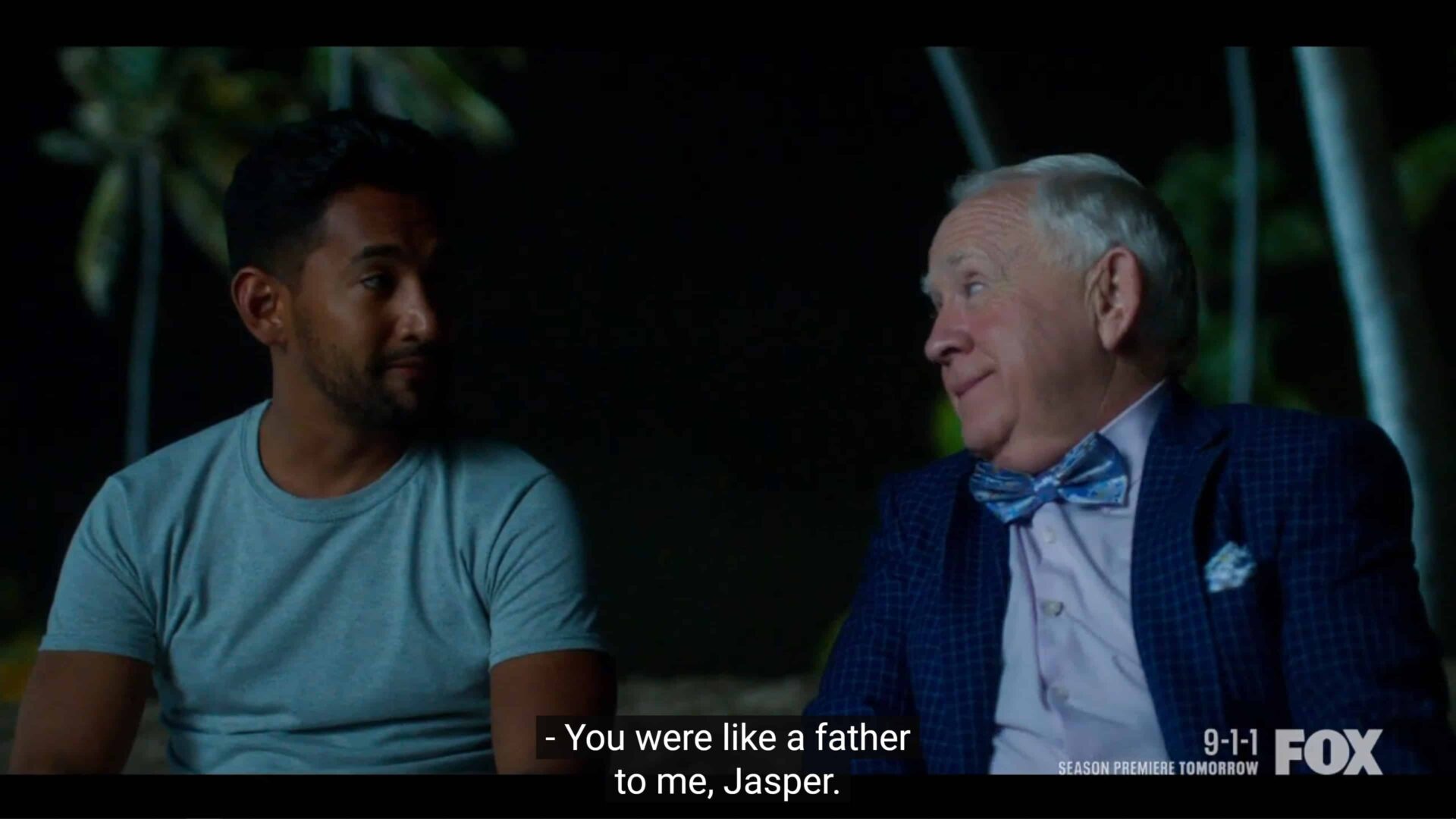 Ramon (Mat Pasvua) and Jasper (Leslie Jordan) talking about their relationship