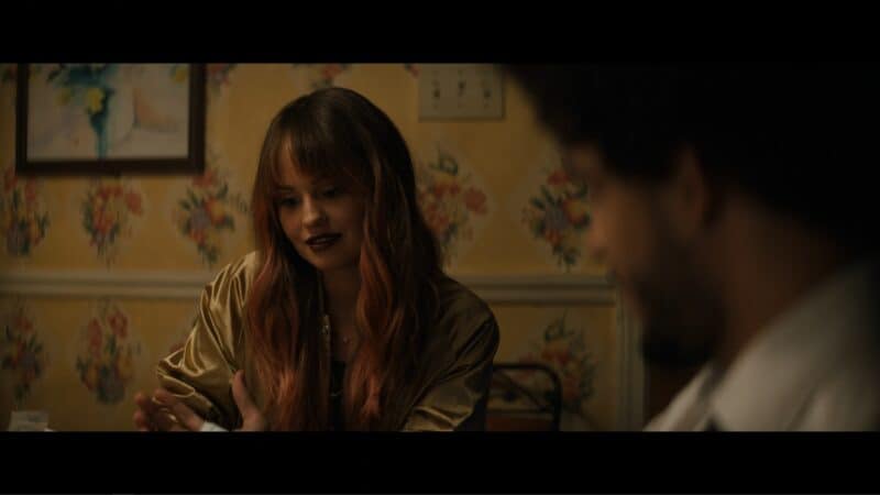 Blaire (Debby Ryan) in Benny's grandmother's kitchen