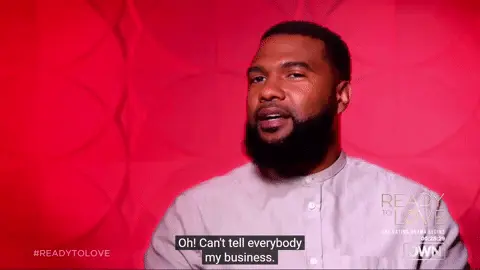Carrington saying he isn't going to tell his business