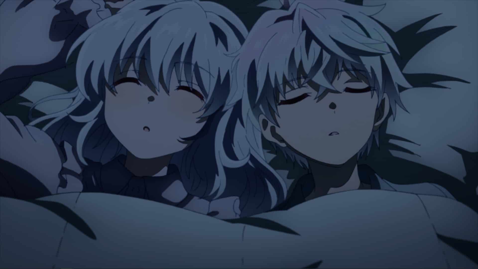 Dia and Lugh sleeping together