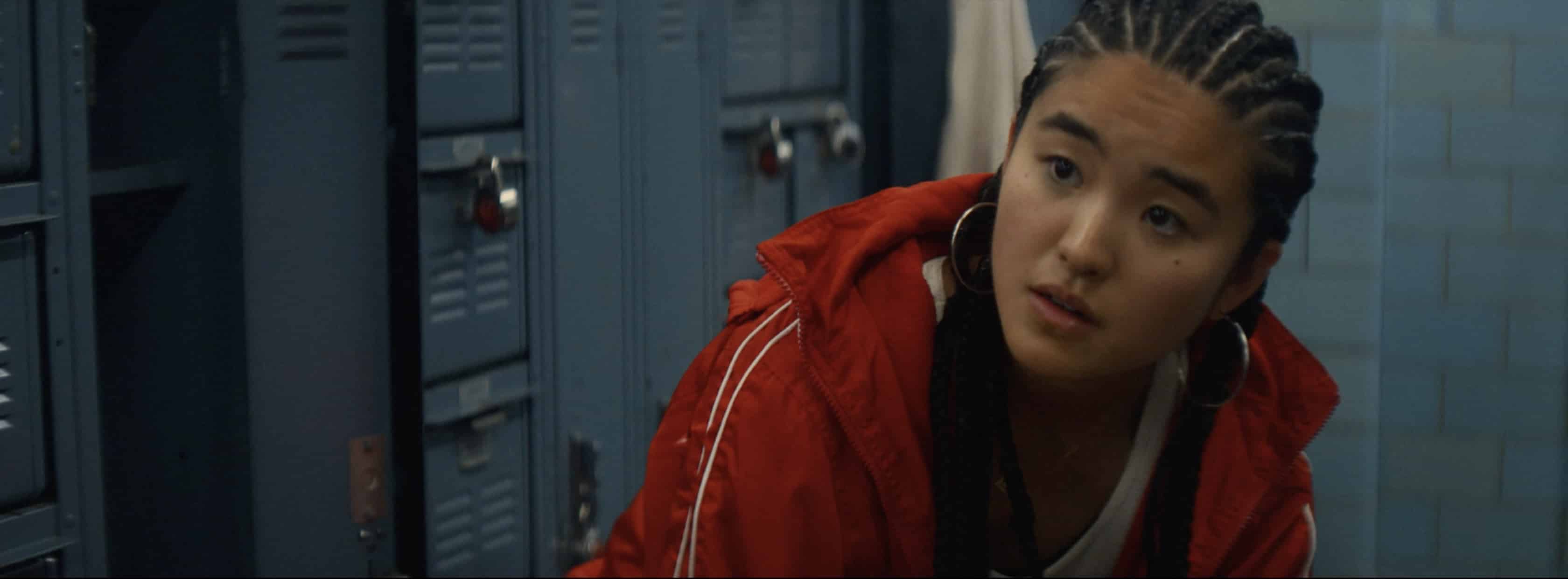 Eng (Terry Hu) in the gym locker room