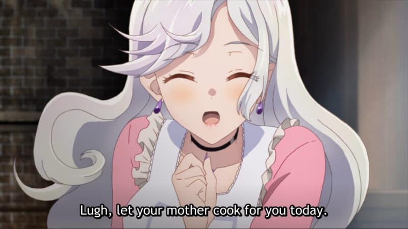 Esri (Chiaki Takahashi) asking Lugh to let her cook