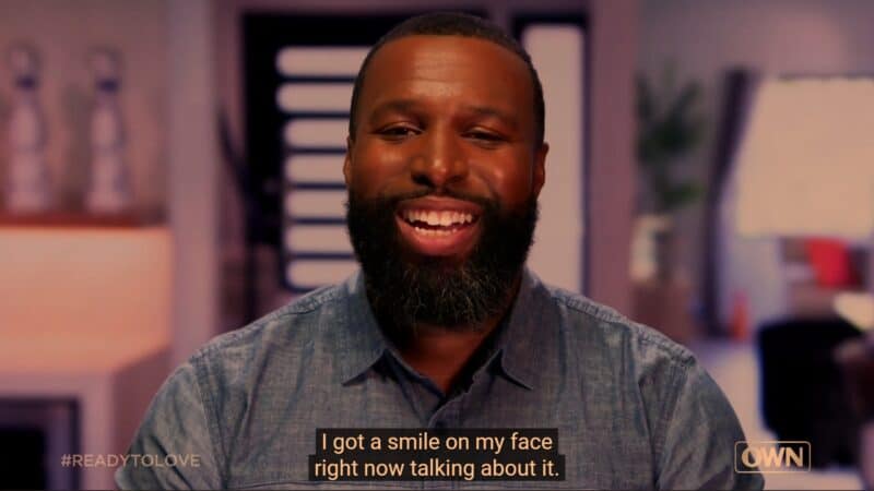 Frank smiling about his date