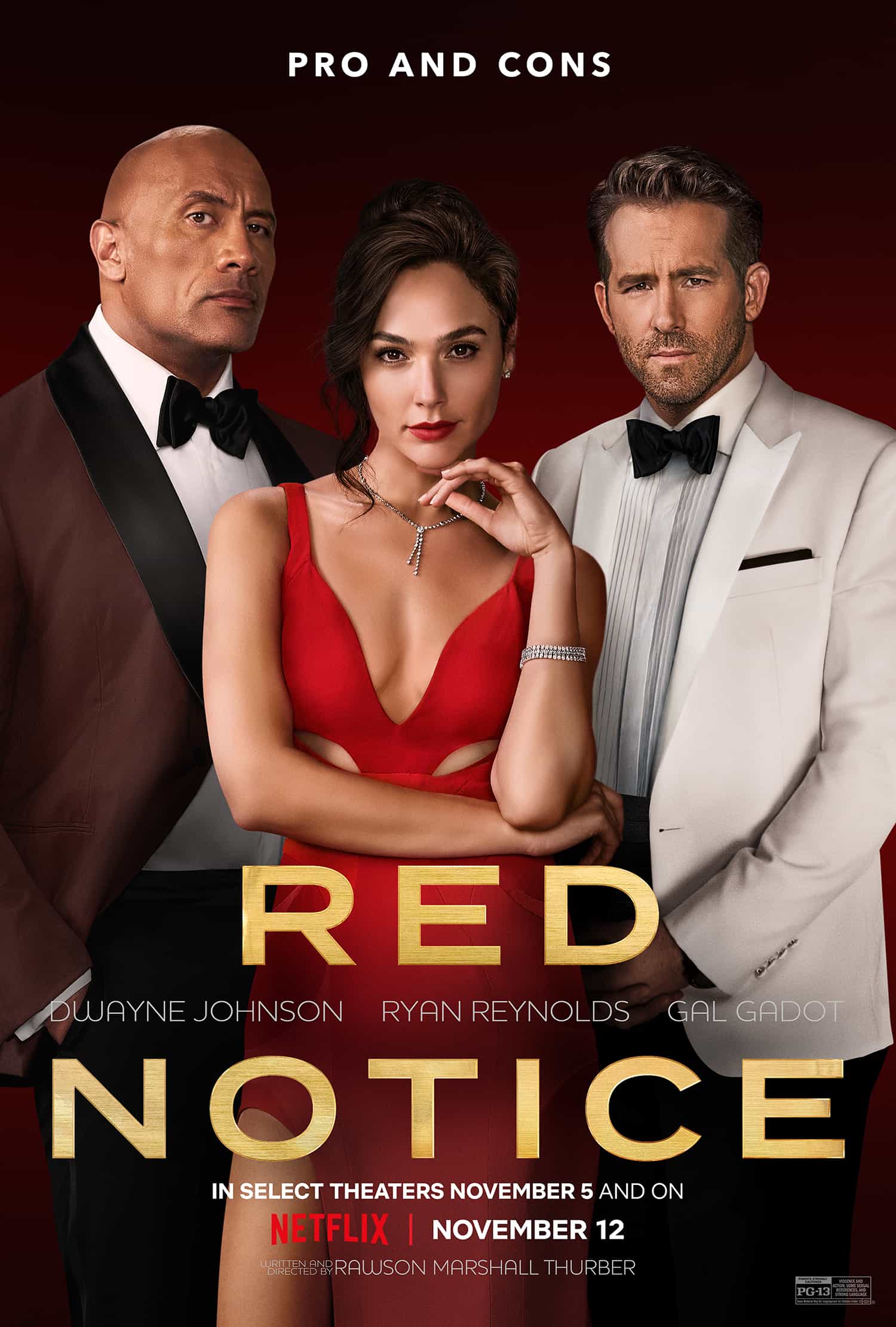 Movie Poster - Red Notice (2021 - Netflix)