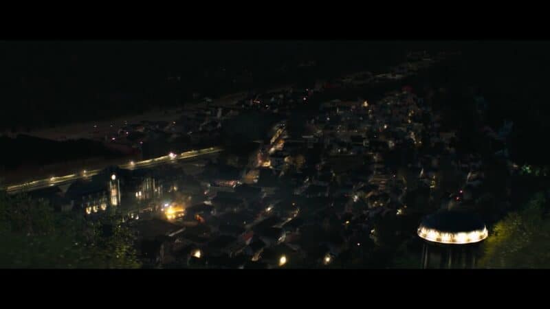Raccoon City at night