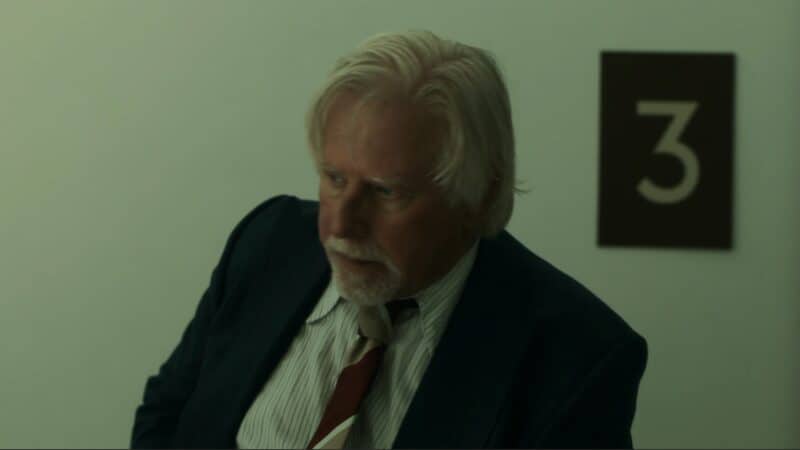 Ray Turnbull (Phil Davis) in a police office