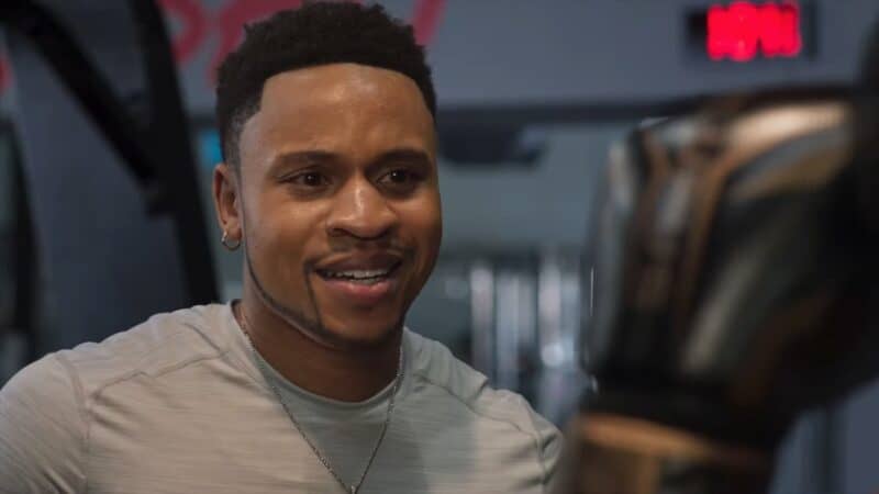 Tre (Rotimi) meeting Gigi at the gym