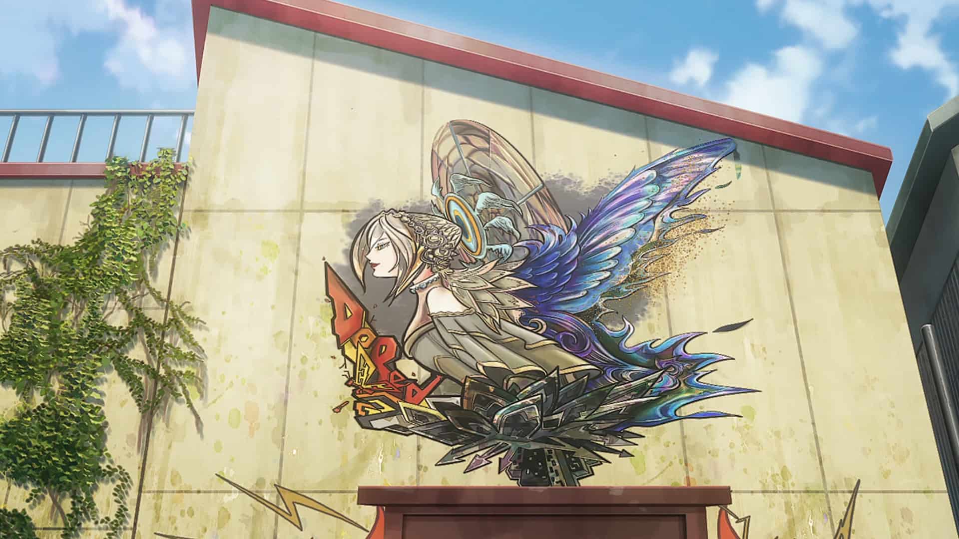 Ran's mural dedicated to Asumi