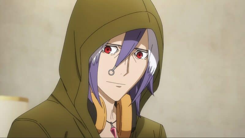 Kunai (Soma Saito) with a hoodie on