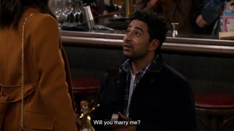 Sid (Suraj Sharma) proposing