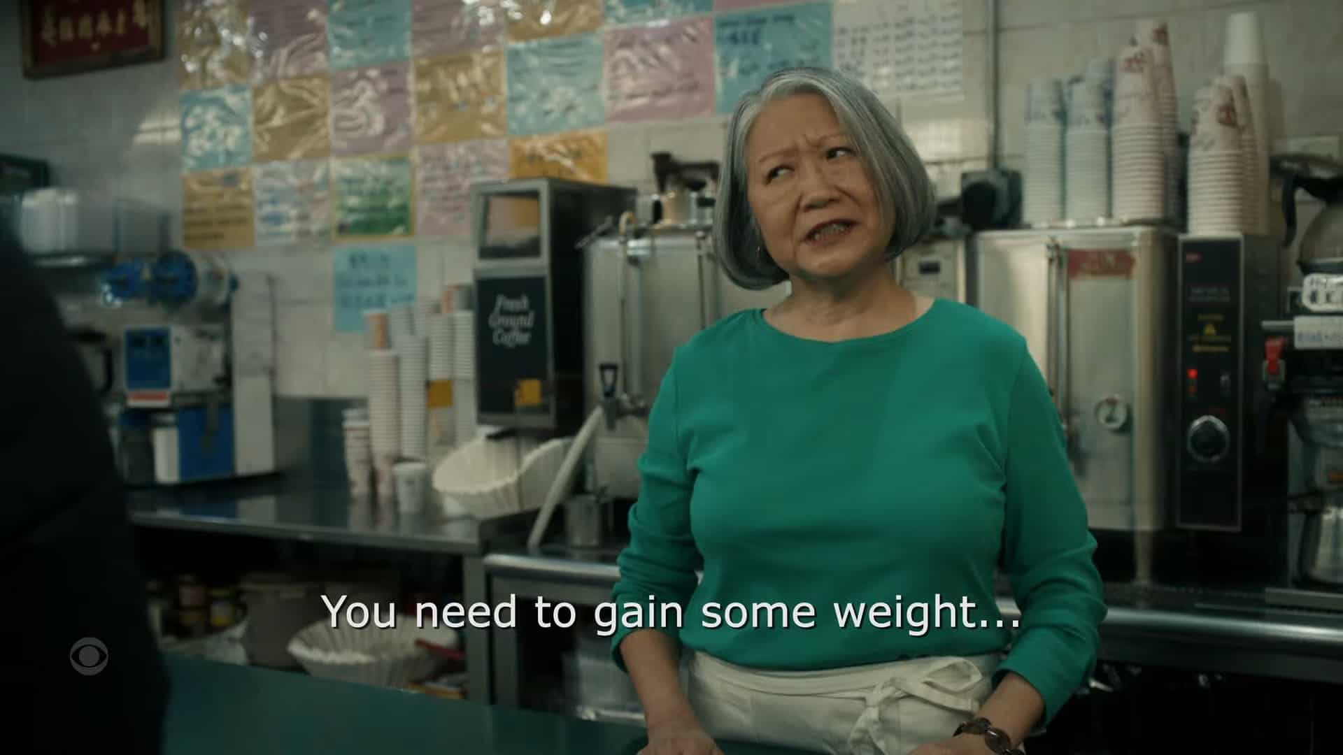 Ms. Li (Jo Yang) saying Ray is losing weight