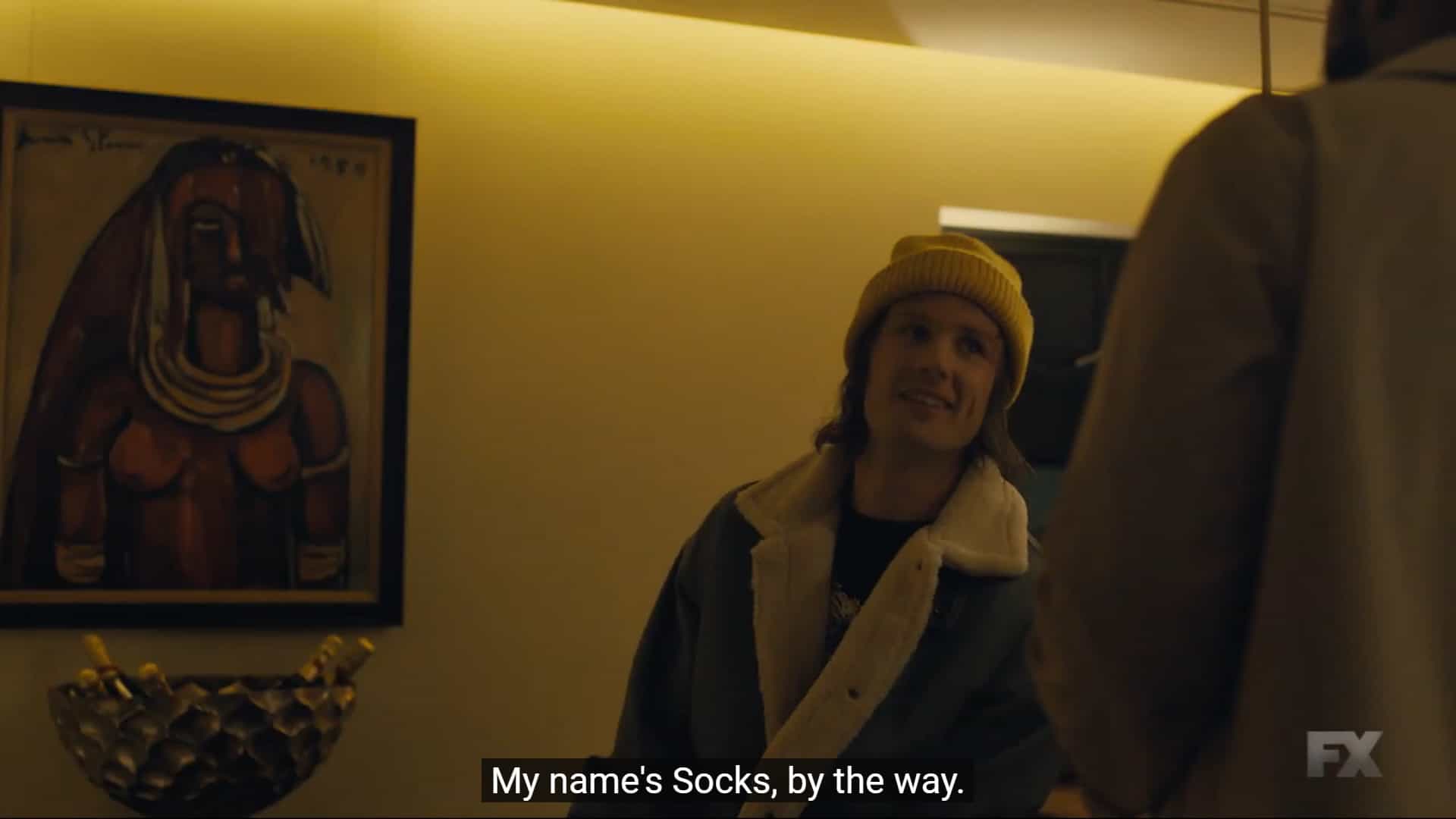 Socks (Hugh Coles) introducing himself