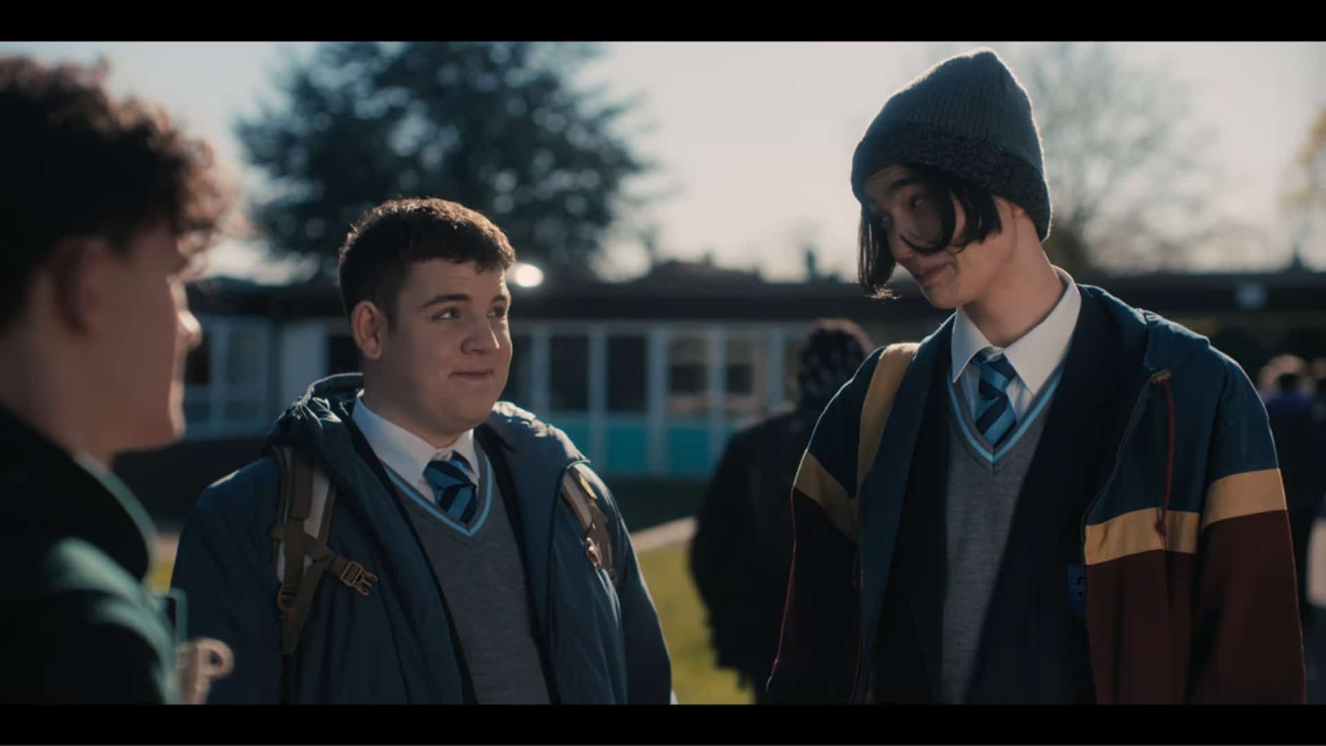 Isaac (Tobie Donovan) and Tao (William Gao) talking to Charlie