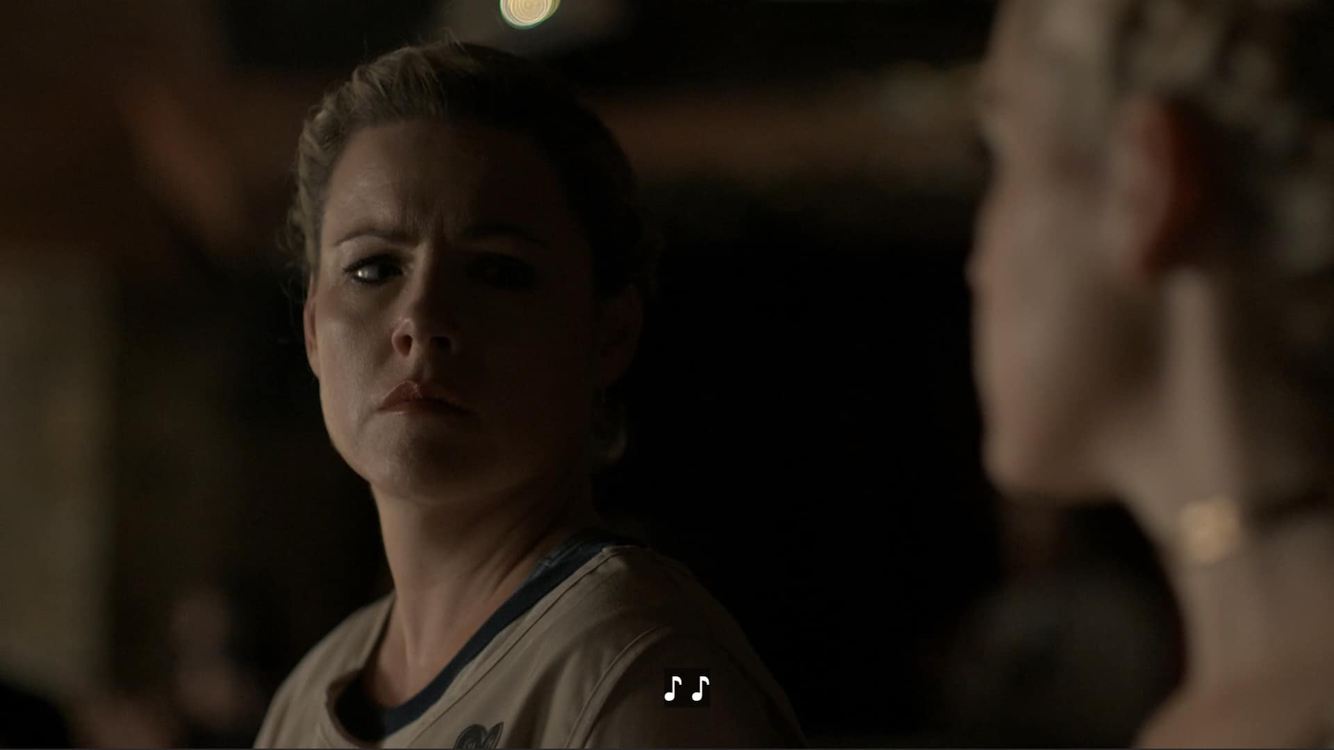 Olive Mace (Kathleen Robertson) saying to Lou that this is her moment, and she deserves to be part of it