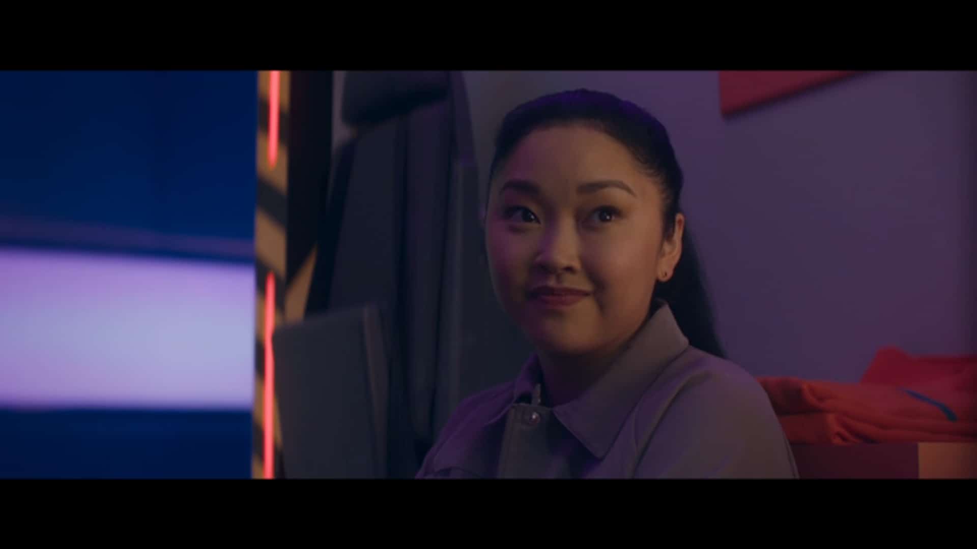 Sophie (Lana Condor) smiling 